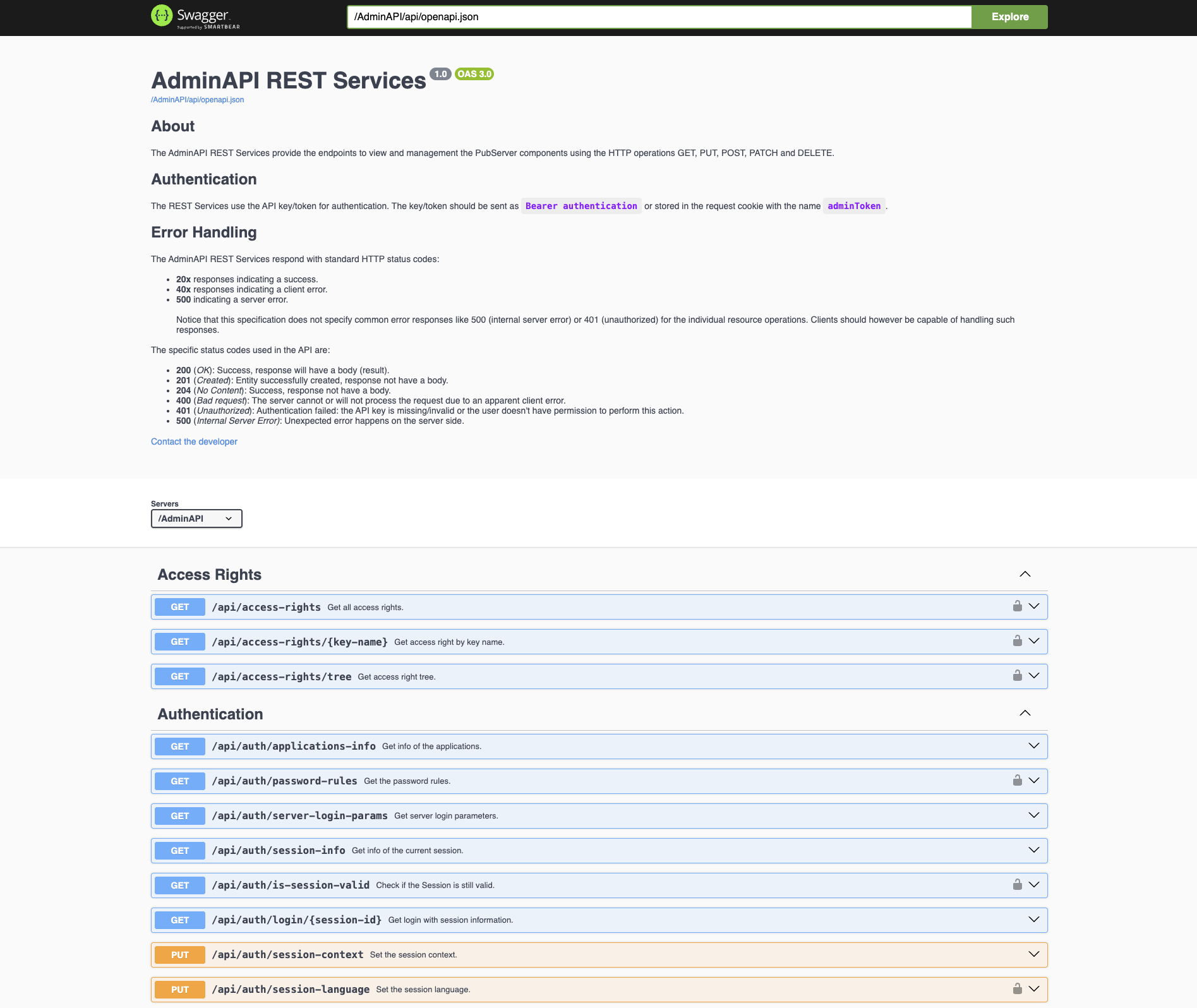 admin-api-swagger
